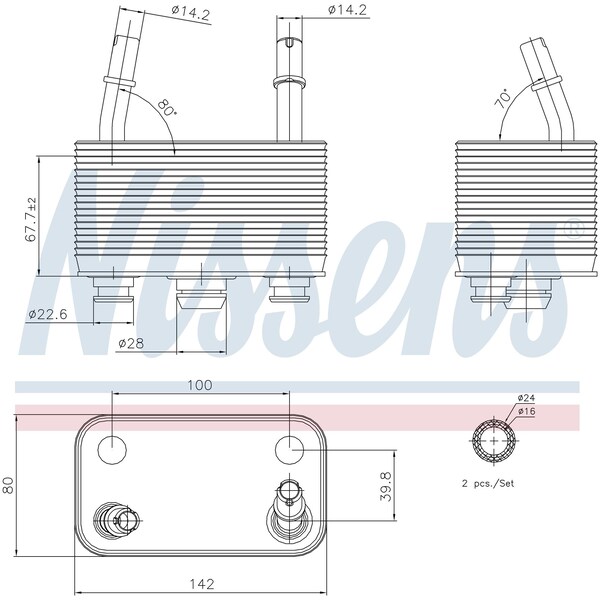 Nissen Oil Cooler, 90678 90678 - main